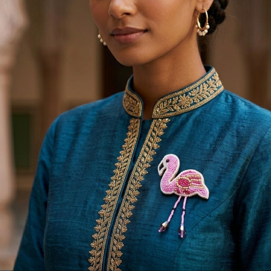 Flamingo Brooch
