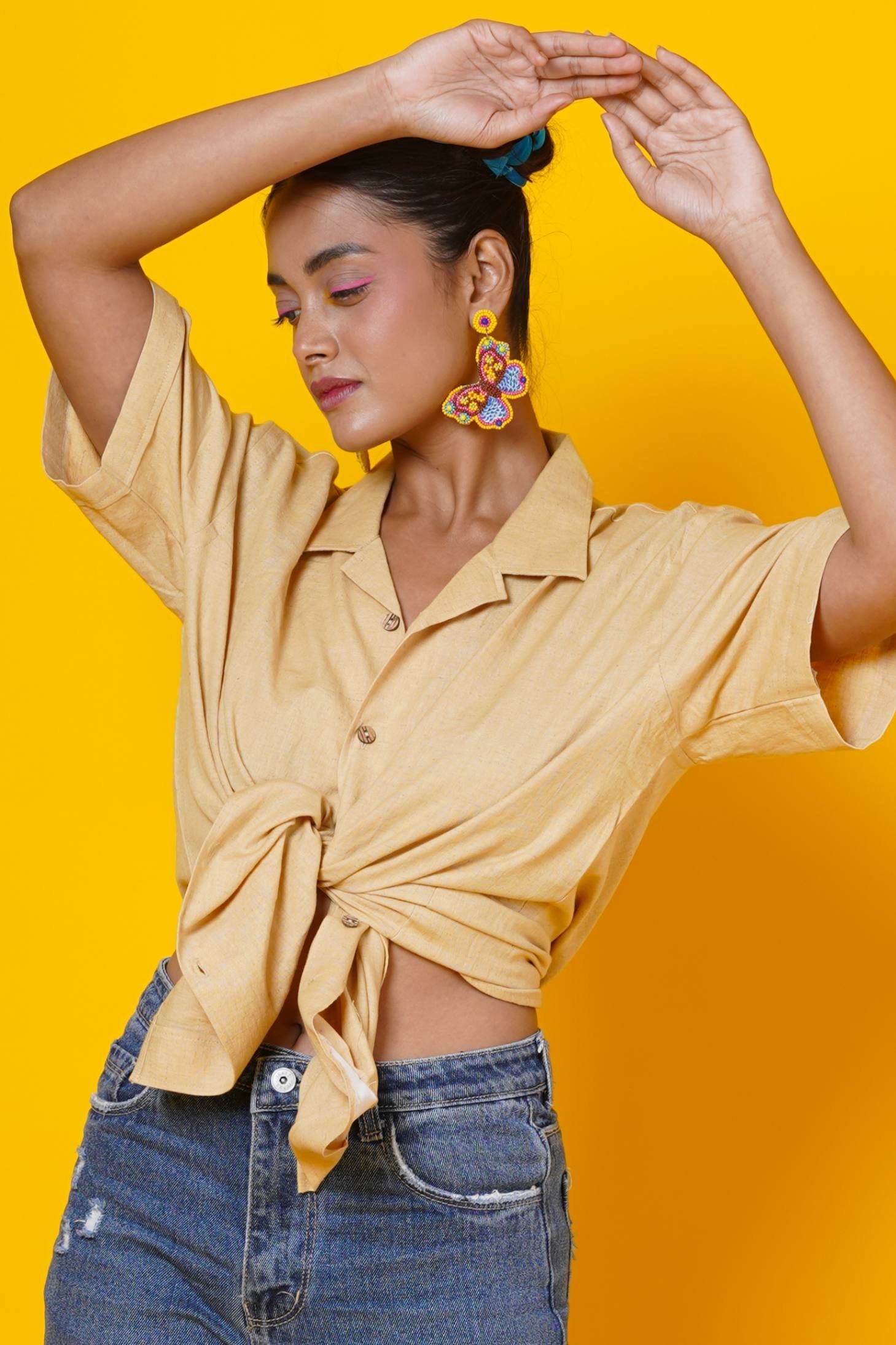 Frida Kahlo Hand Embroidered Shirt