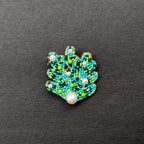 Green Sea Weed Brooch Pin