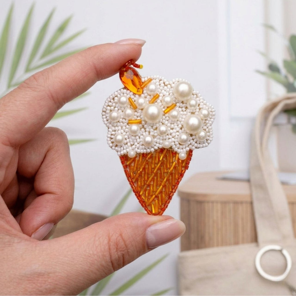 Icecream Cone Brooch