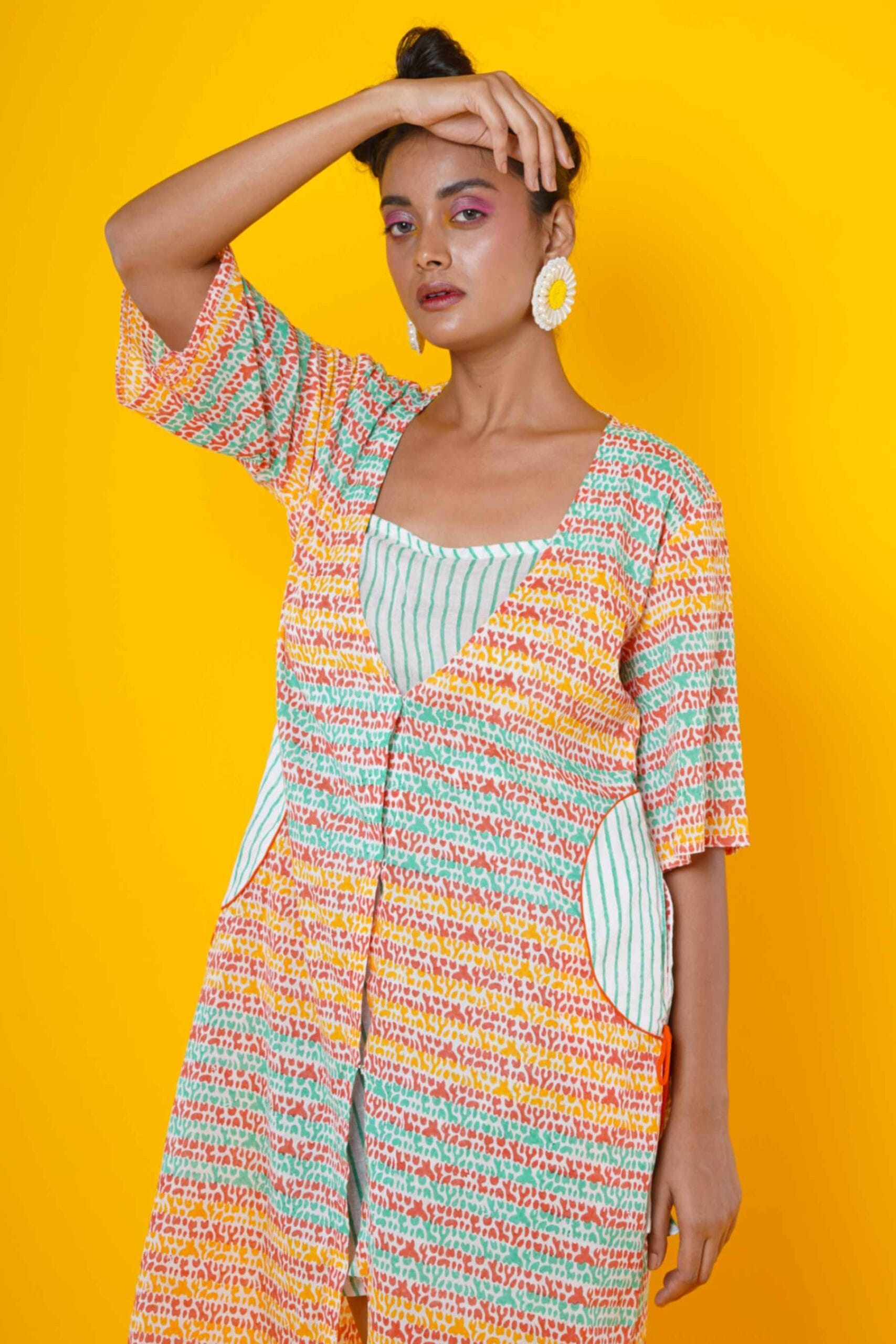 Mul Cotton Midi Dress
