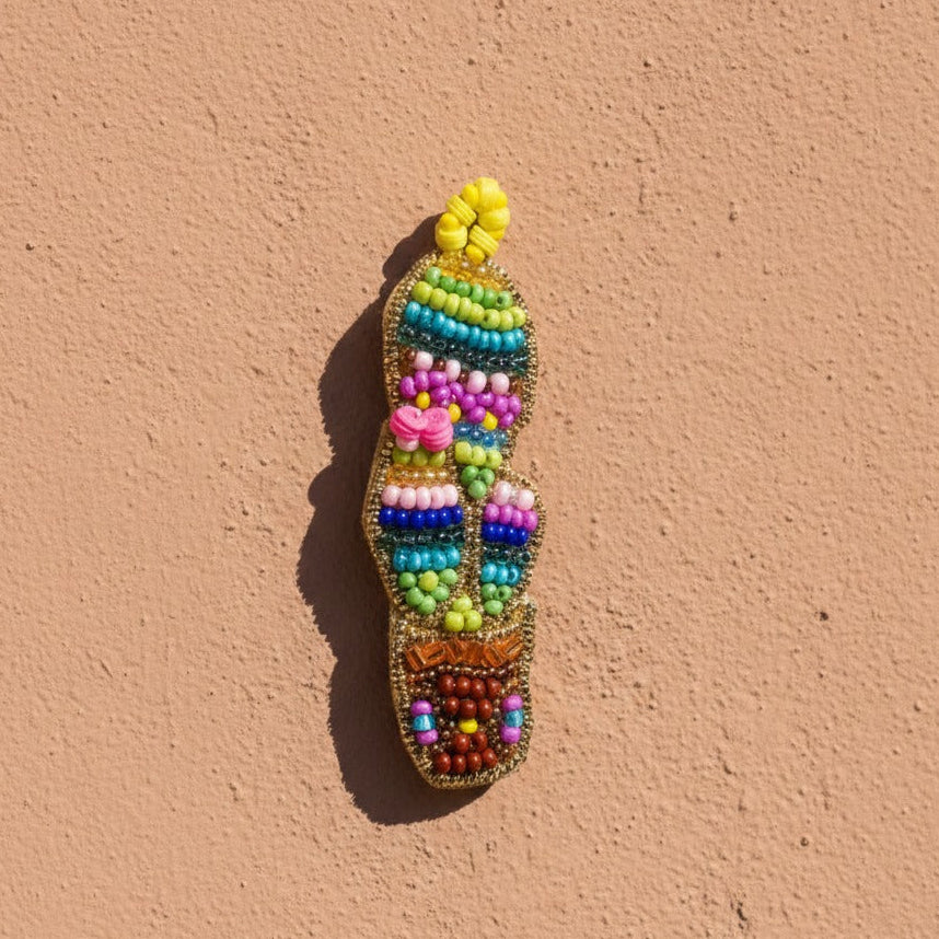 Multi Cactus Brooch Pin