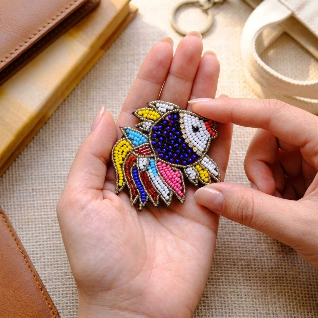 Multi Colour Fish Brooch
