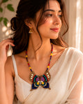 3D Embroidered Butterfly Neckpiece