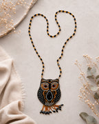 Black and Golden Owl Neckpiece