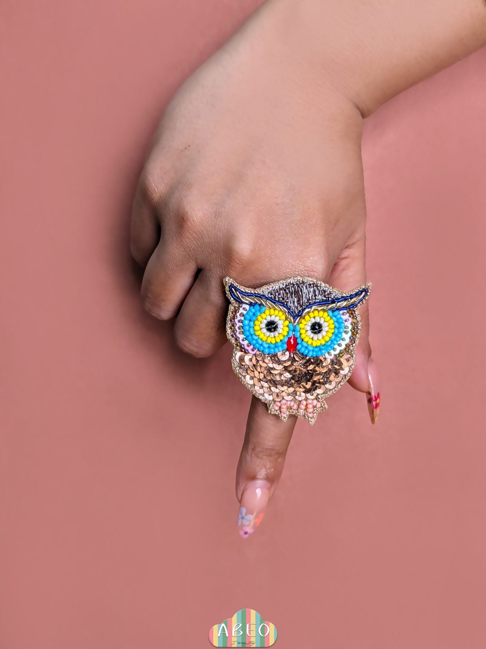 Owlet Beaded Ring
