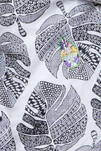 Pineapple Highlight Hand Embroidered Mens Half Sleeve Shirt