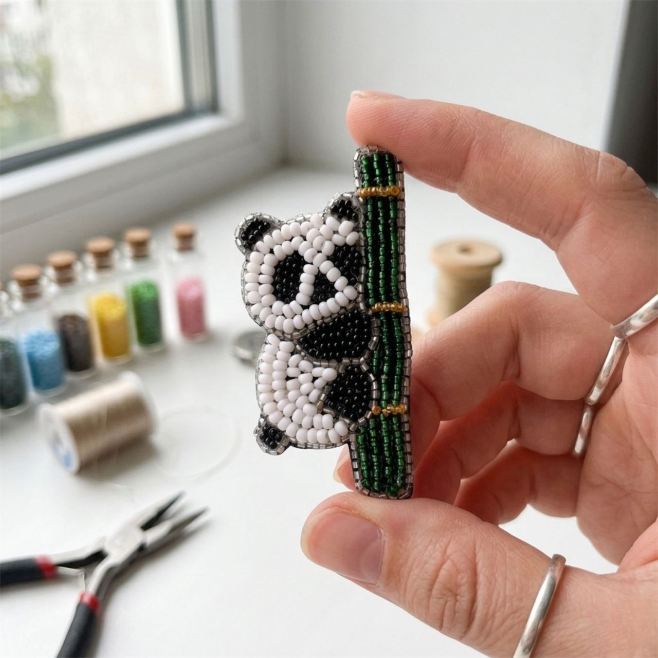 Panda In Bamboo Pin