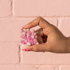 Pink Sea Weed Brooch Pin