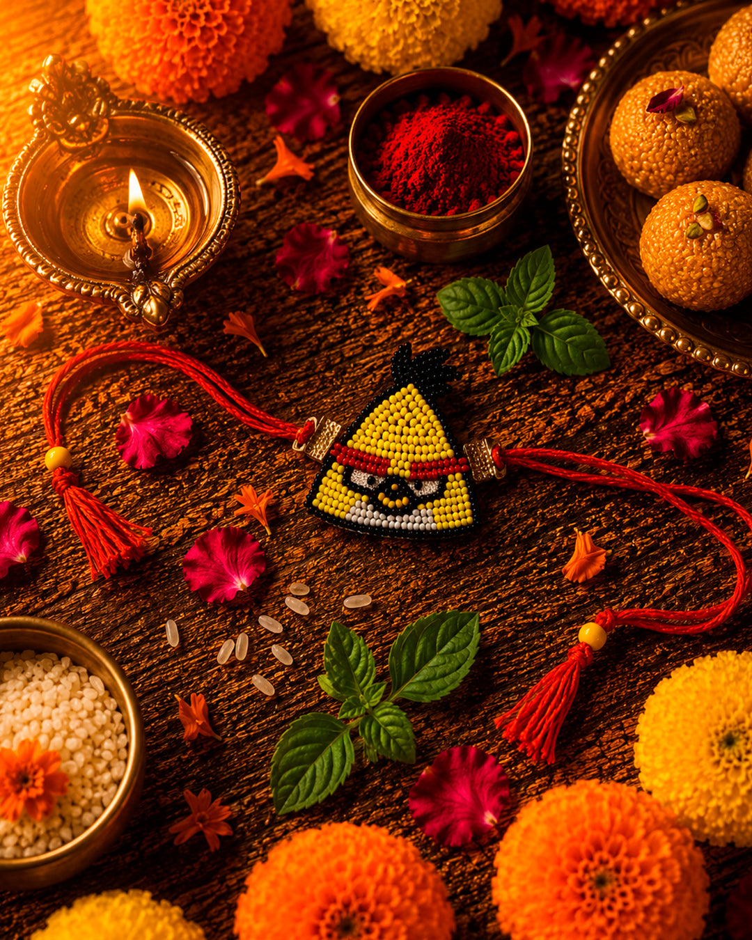 Yellow Angry Bird Rakhi