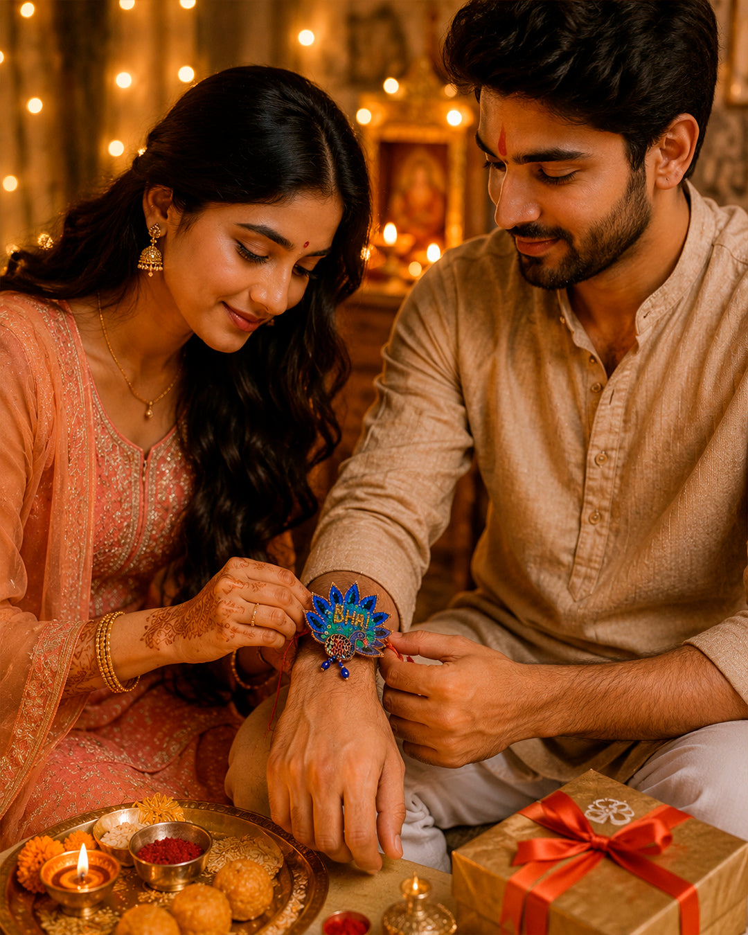Peacock Rakhi