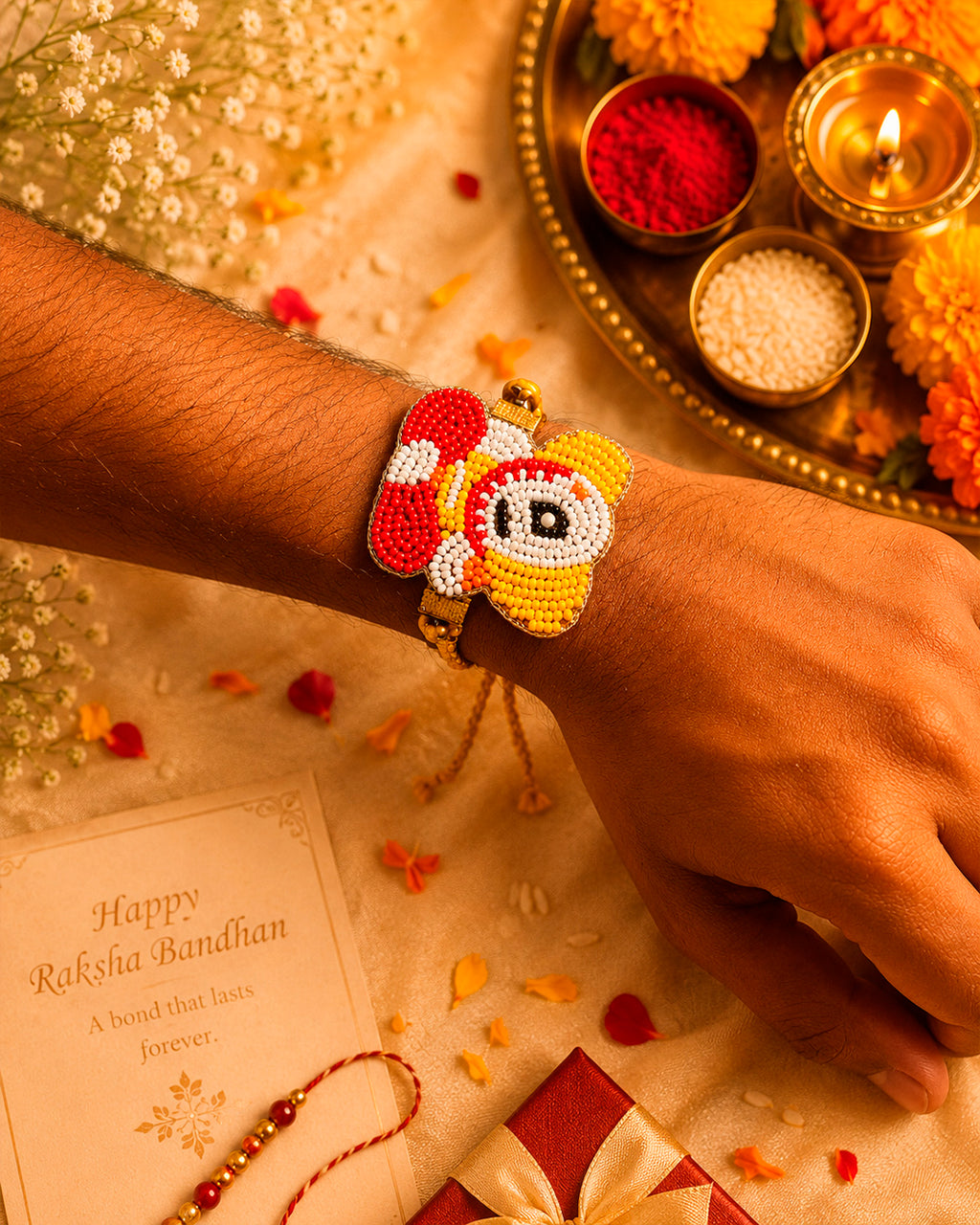 Yellow Ganesh Rakhi