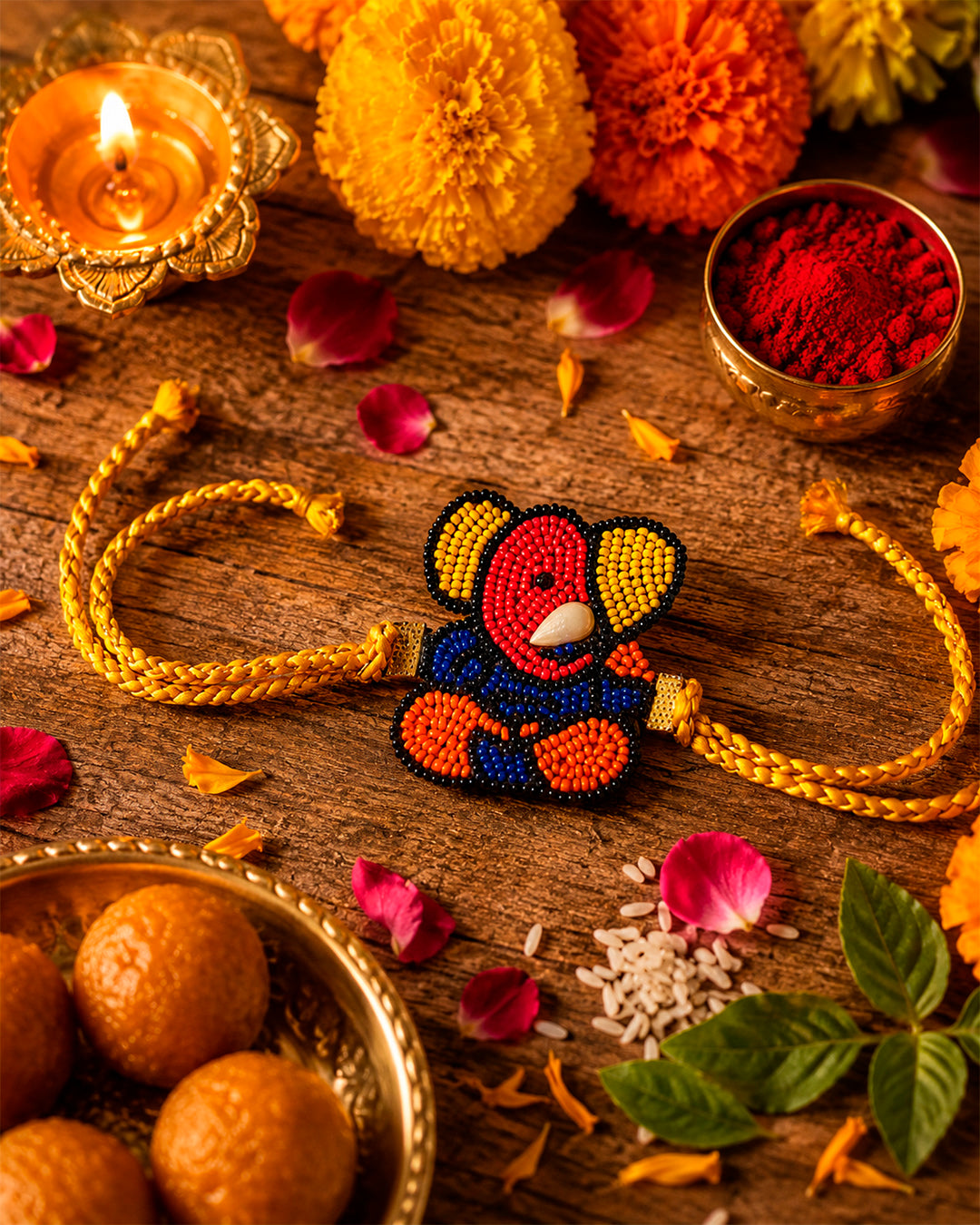 Red Ganesh Rakhi