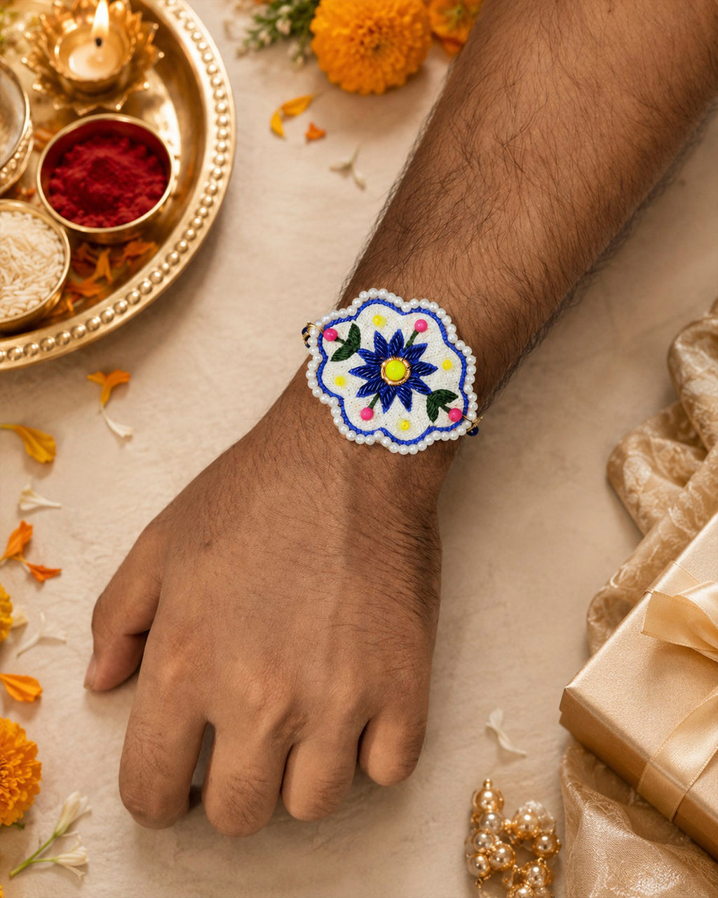 The Neelambari Blossom Rakhi