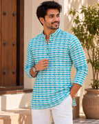 Fish Printed Kurta