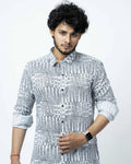 Black & White Checks Full Sleeve Mens Shirt