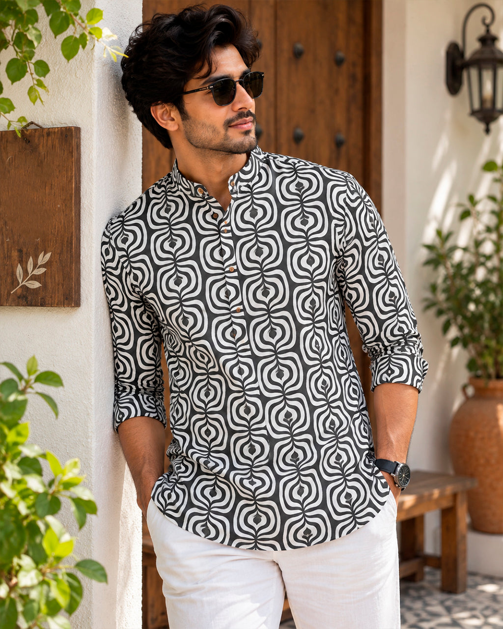 Illusion Printed Kurta