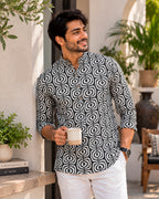 Illusion Printed Kurta