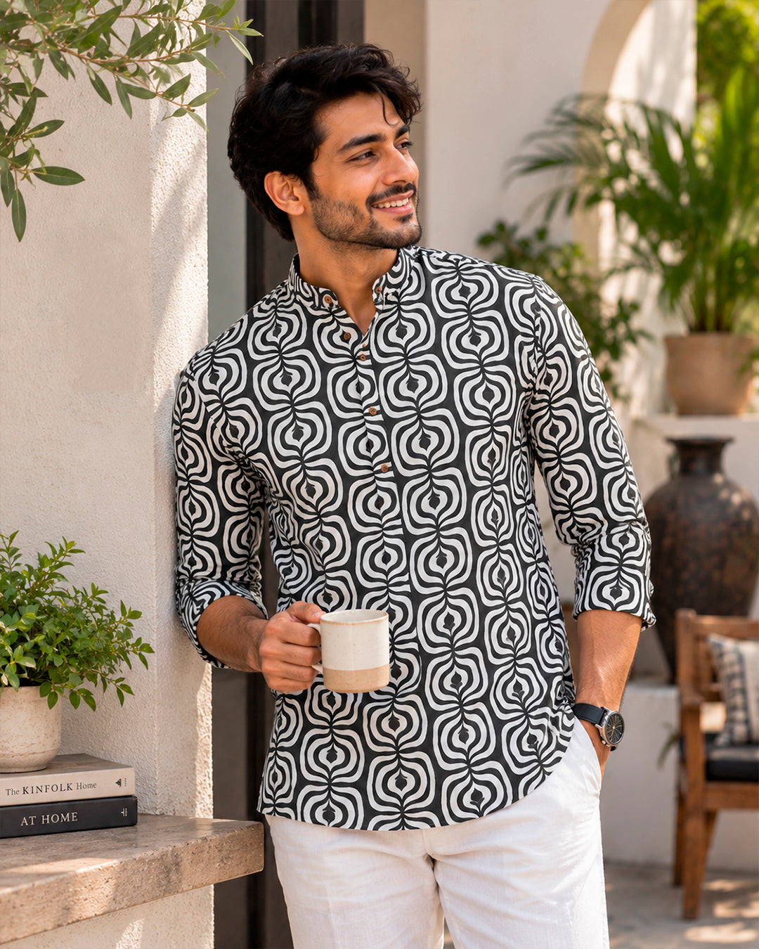 Illusion Printed Kurta