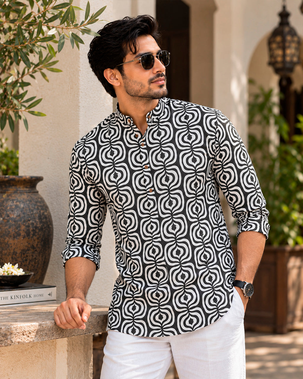 Illusion Printed Kurta