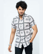 Elephant Block Print Mens Shirt