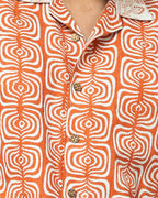 Coral Colour Smart Casual Cotton  Shirt