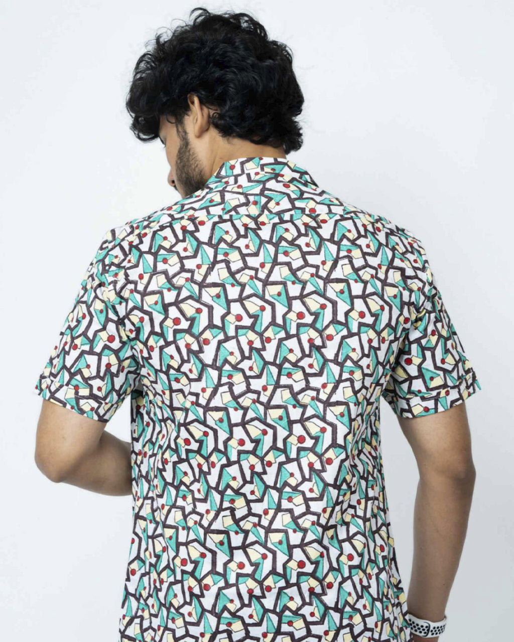 Abstract Hand Block Print Summer Shirts