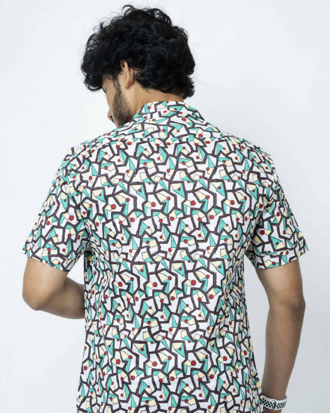 Abstract Hand Block Print Summer Shirts