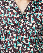 Hand Block Print Multi Colour Box Fit Shirt