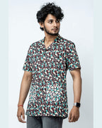 Hand Block Print Multi Colour Box Fit Shirt