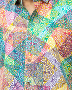 Multi Colour Amoeba Print Mens Shirt
