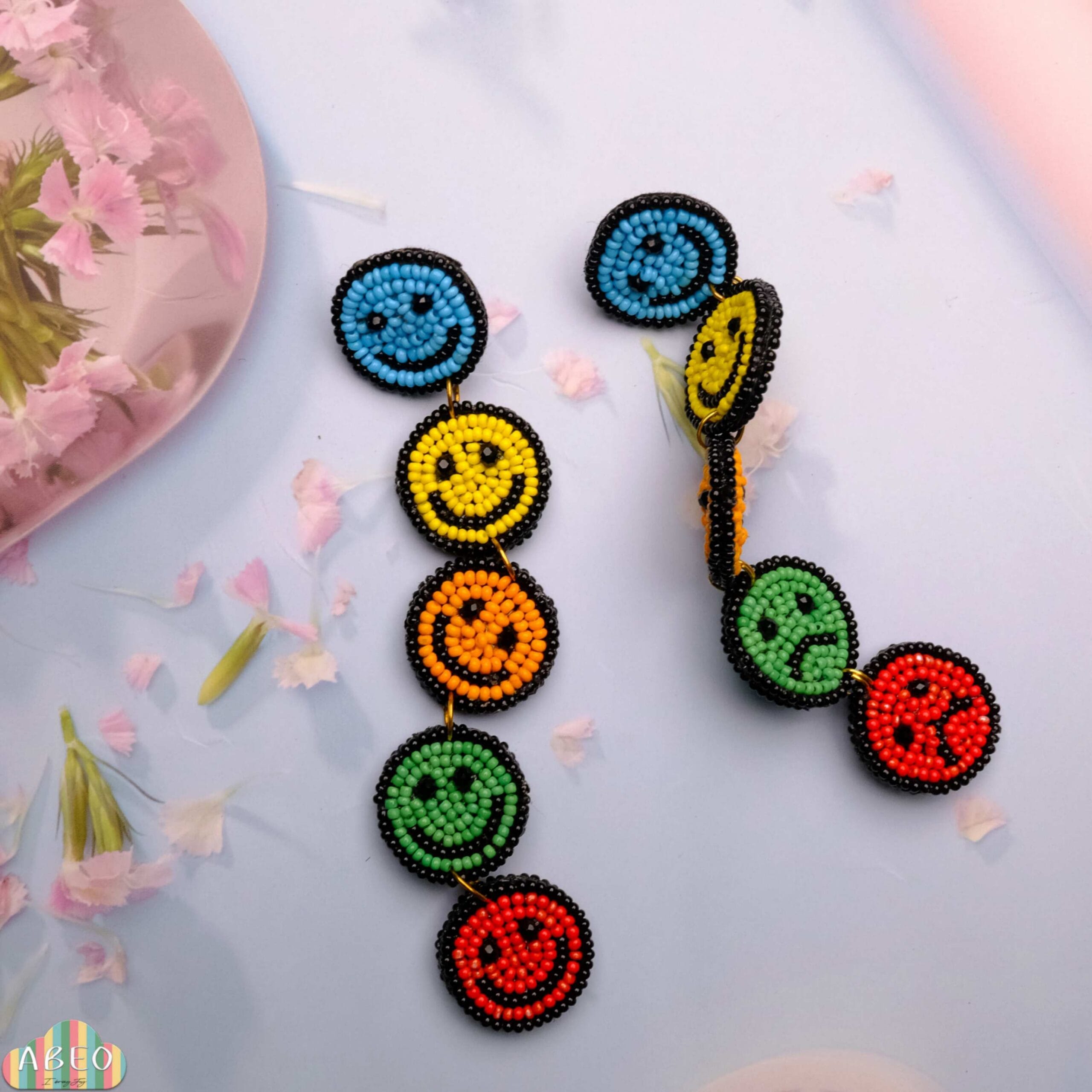 Smiley Dangler Earring