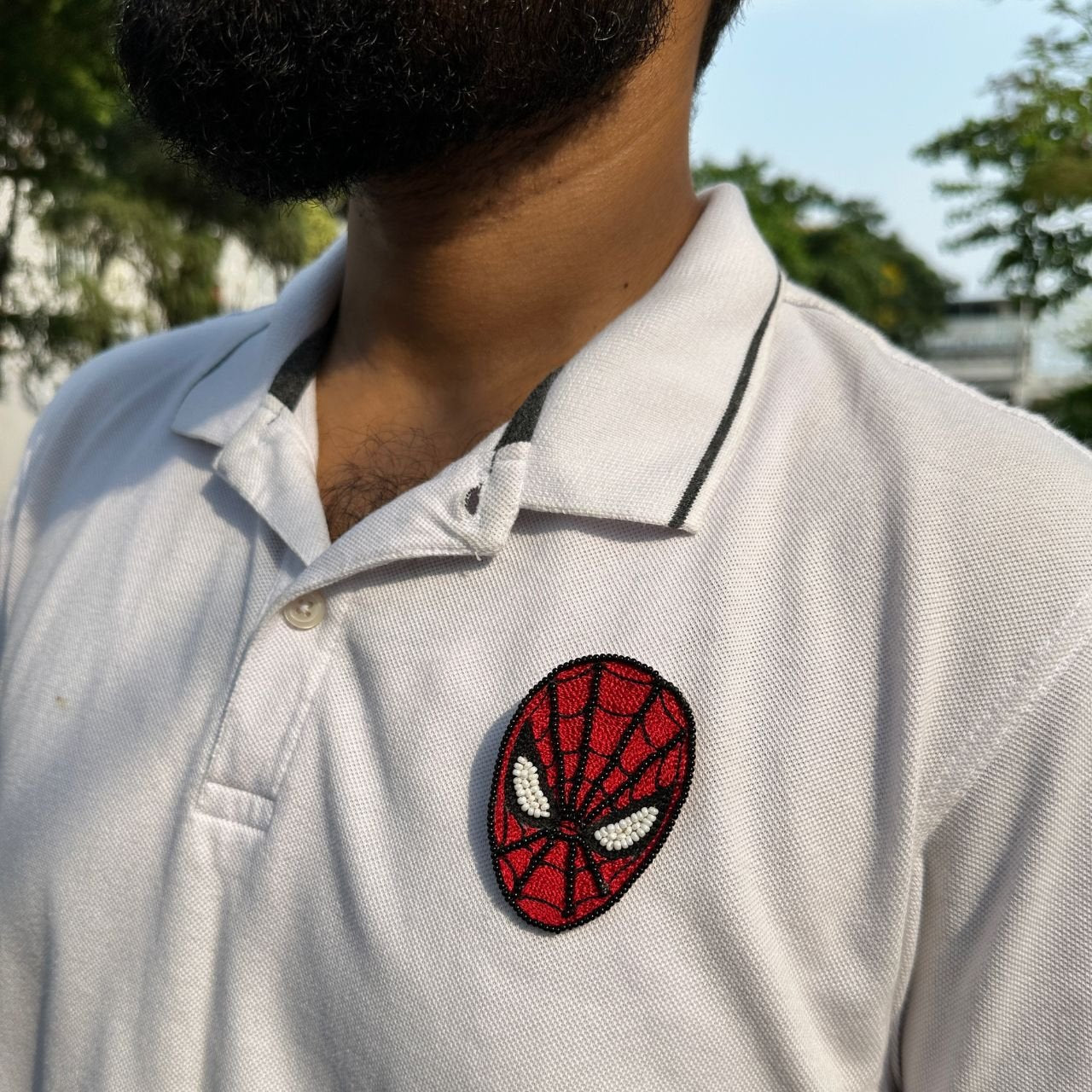Spider Man Brooch