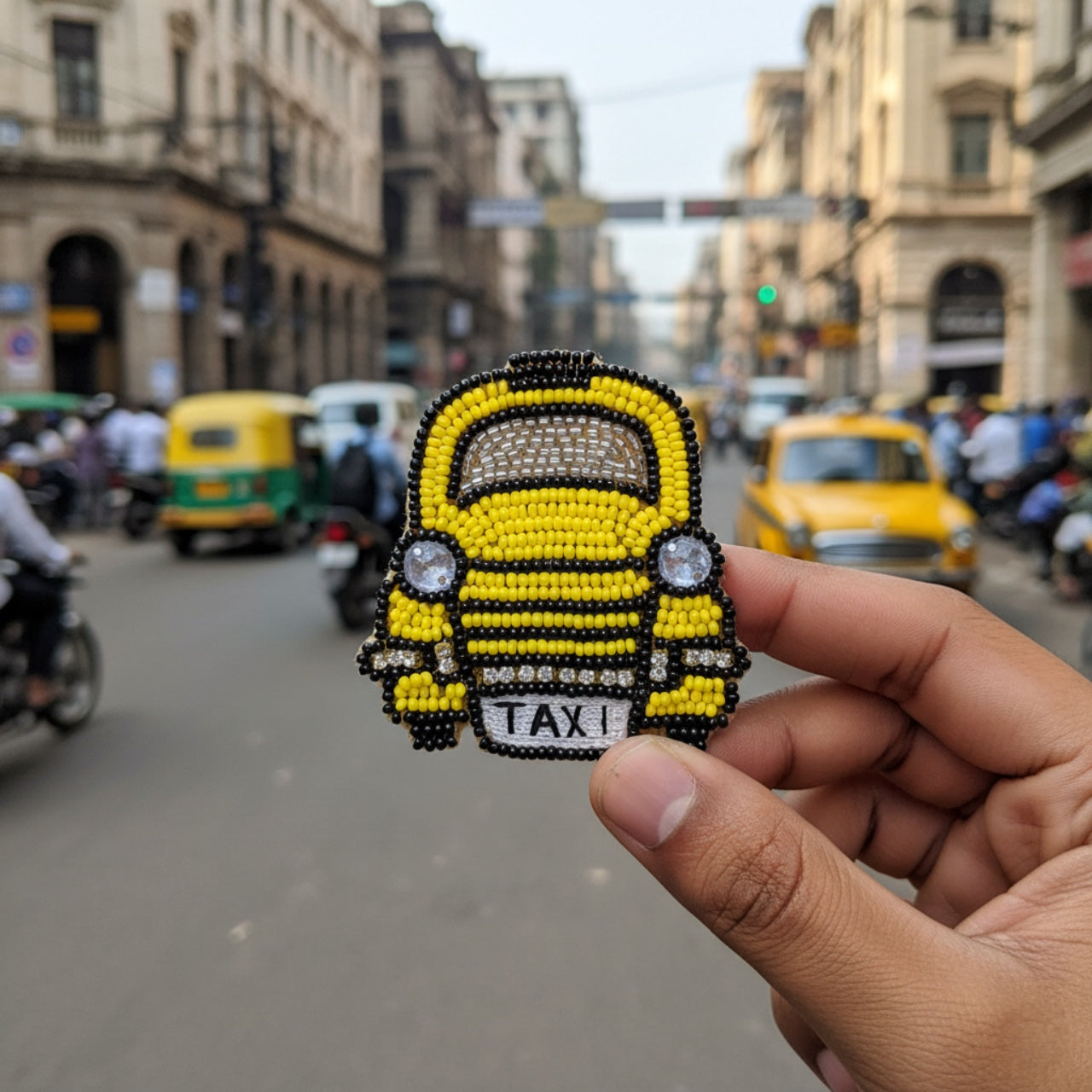 Taxi Brooch