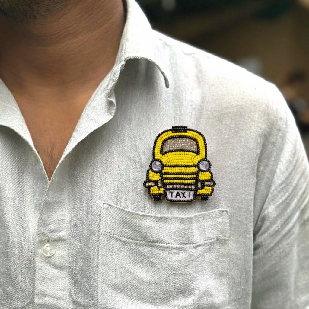 Taxi Brooch