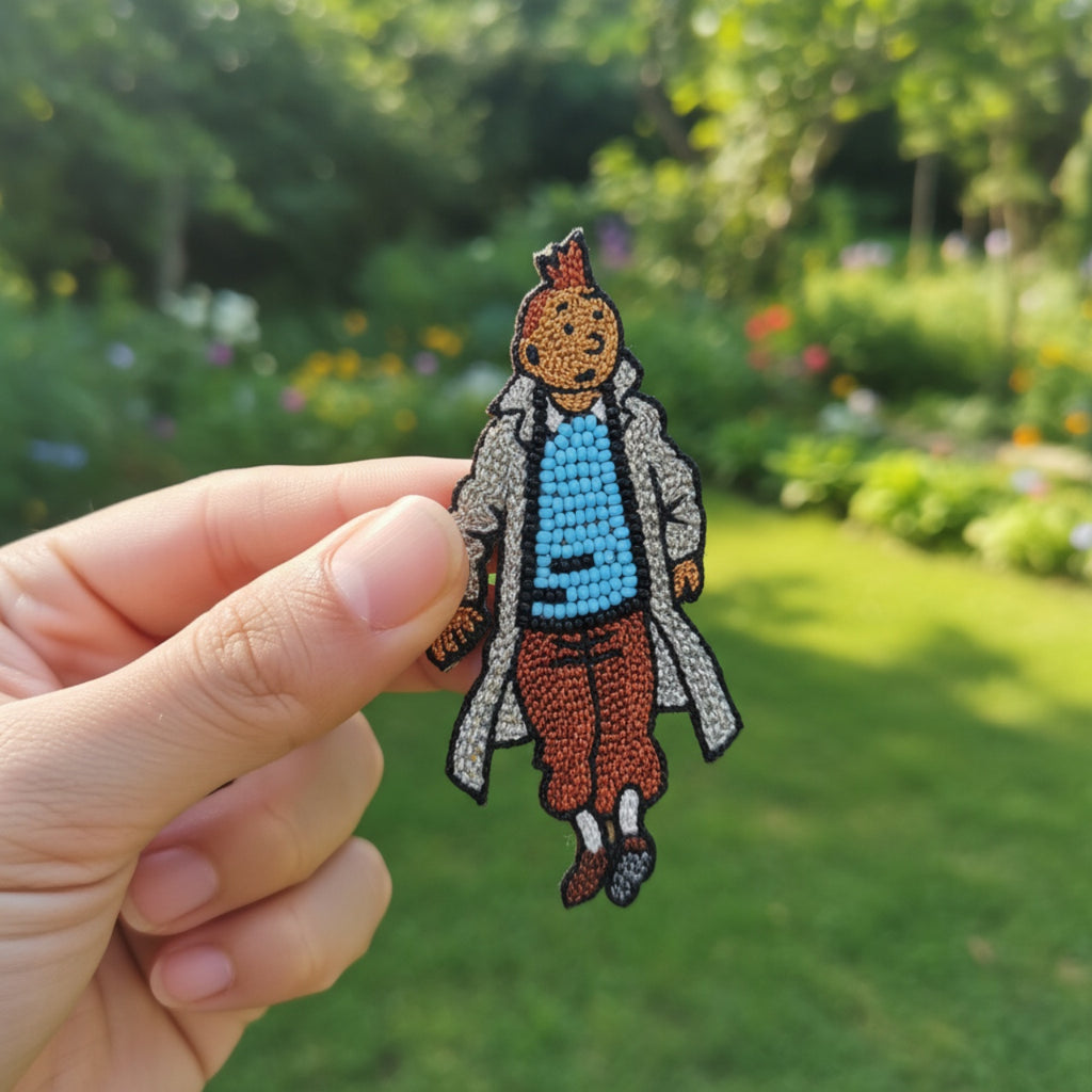 Tin Tin Brooch