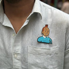Tin Tin Face Brooch