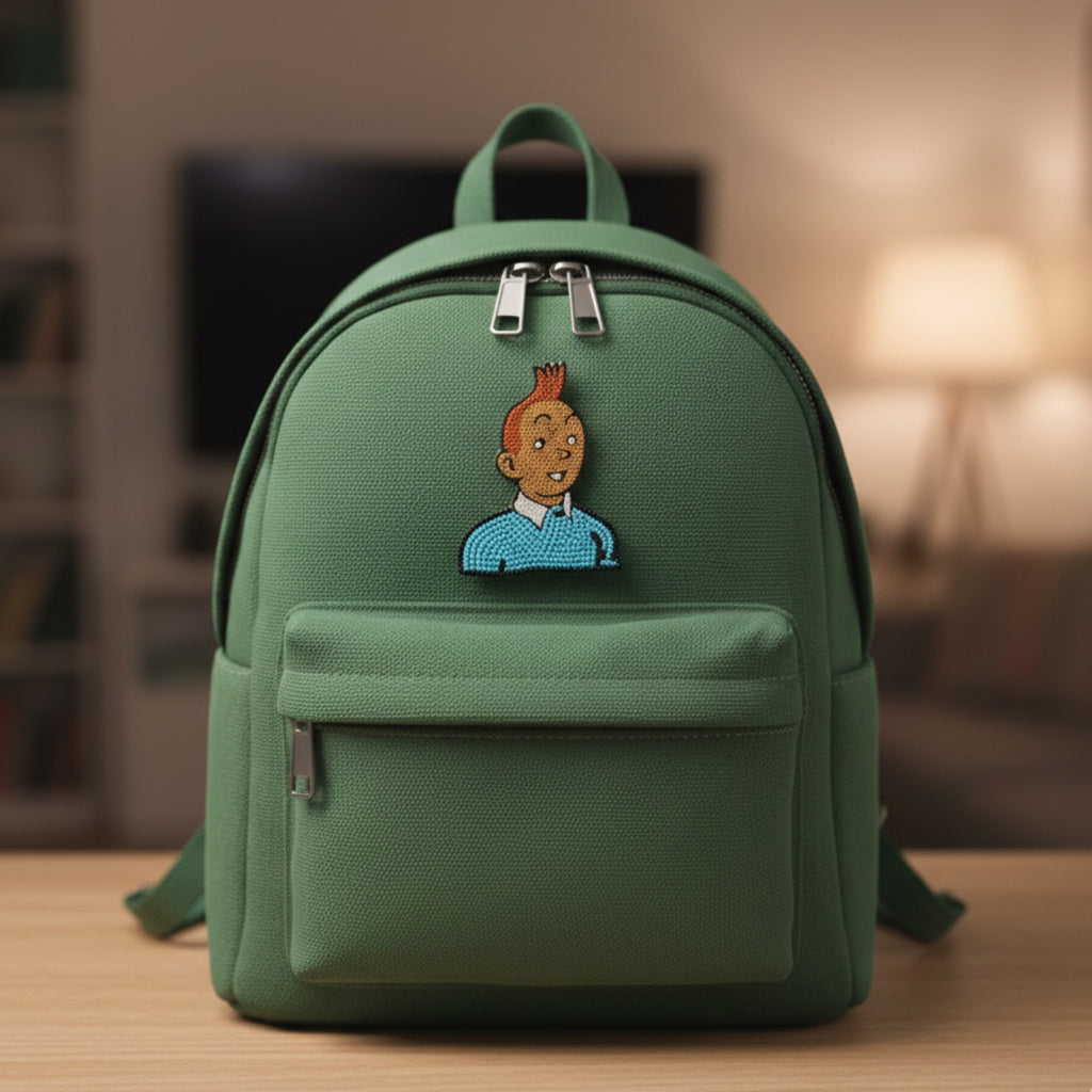 Tin Tin Face Brooch