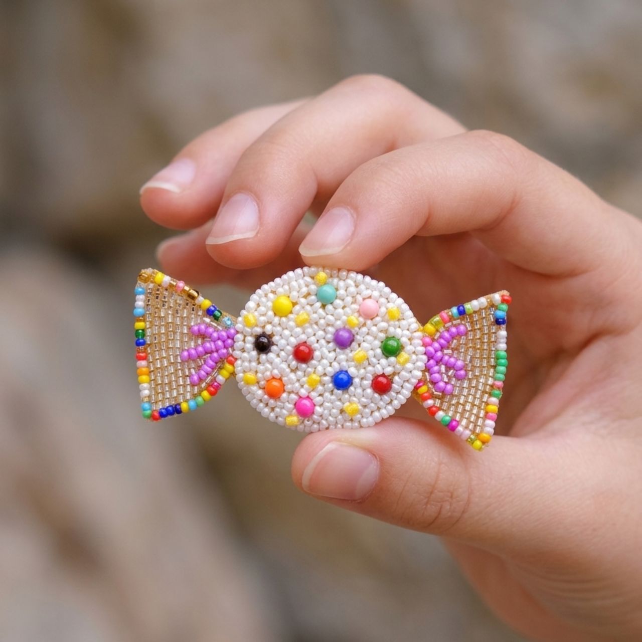 Toffee Brooch