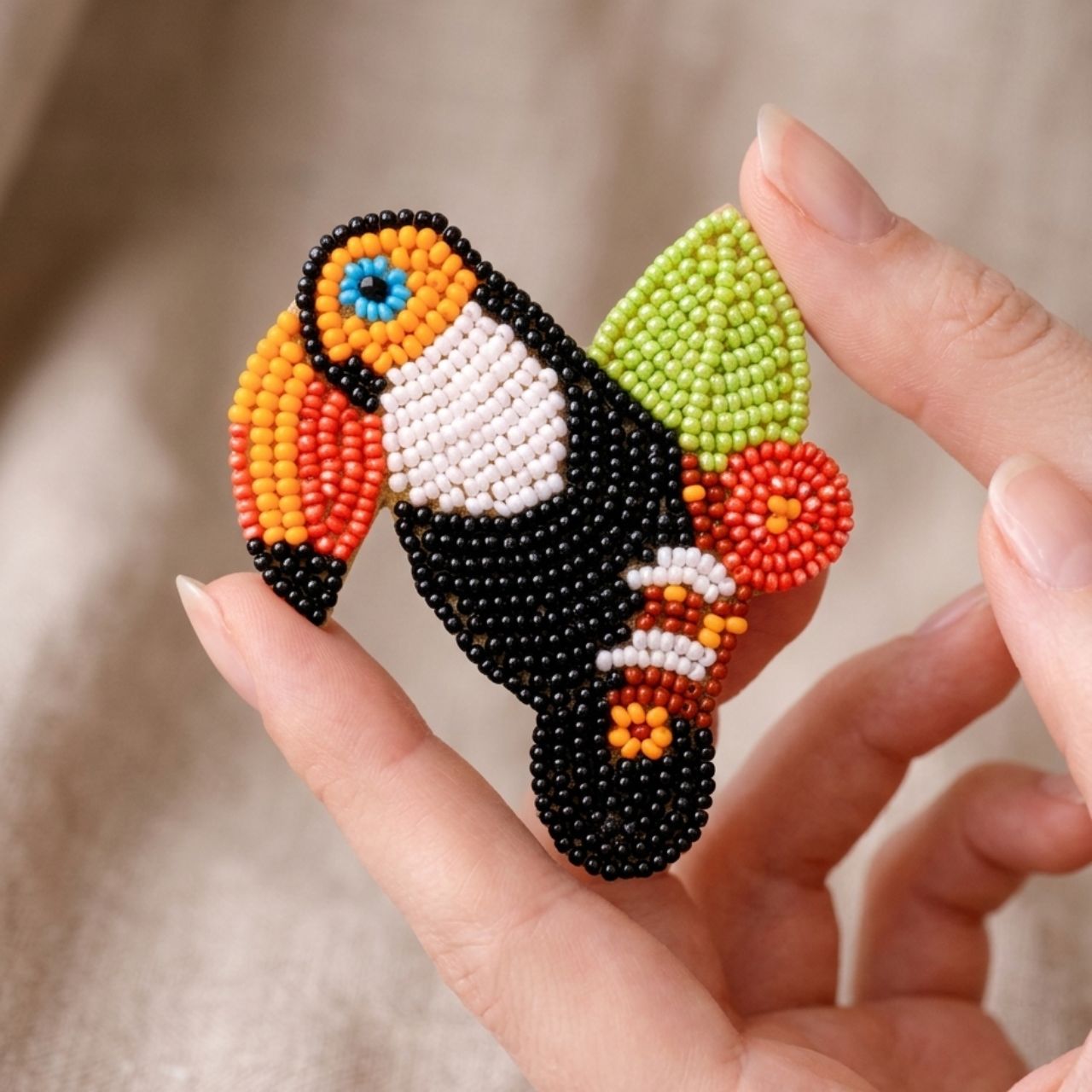 Toucan Brooch
