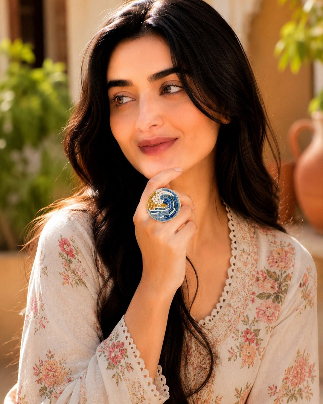 Starry Night Adjustable Finger Ring