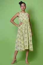 Women Cheetah Print Midi Dress