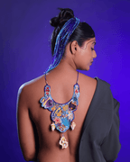 3D Zardozi Embroidery Underwater themed Neckpiece