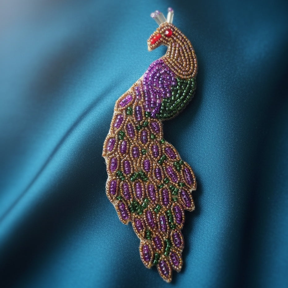 Peacock Brooch Pin
