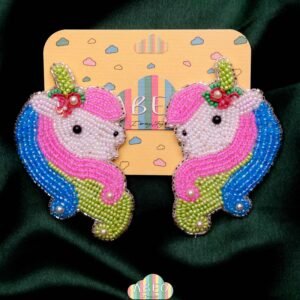 UNICORN BEAD EARRING