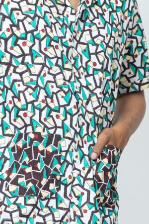 ABSTRACT HAND BLOCK PRINT SUMMER SHIRTS - Image 5