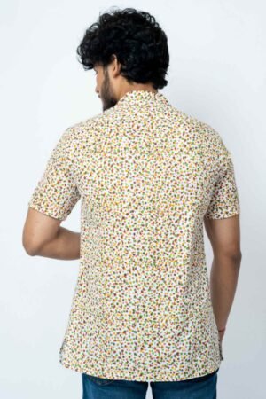 MULTI COLLOR DOT  PRINT MENS CASUAL SHIRT - Image 5