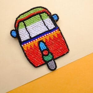 Tuktuk Brooch