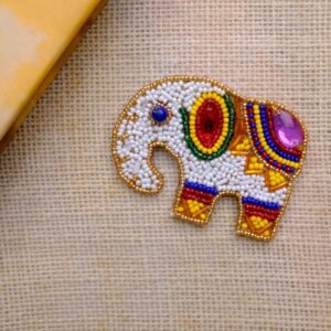 White Elephant brooch