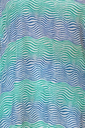 Block Print Kaftan Co-ord Set with Lace Detailing - Image 2